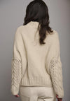 Rino & Pelle Kelson Cable Knit Sweater, Blanc Beige