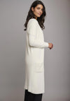 Rino & Pelle Gambler Long Open Cardigan, Snow White