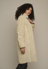 Rino & Pelle Jaicy Faux Fur Collar Long Coat, Sage