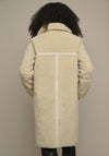 Rino & Pelle Jaicy Faux Fur Collar Long Coat, Sage