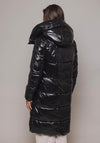 Rino & Pelle Joia High Shine Long Padded Coat, Black