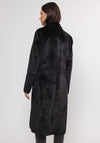 Rino and Pelle Saami Long Faux Fur Coat, Black