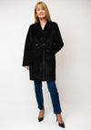 Rino & Pelle Ivon Double Breasted Reversible Coat, Black