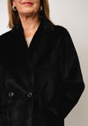 Rino & Pelle Ivon Double Breasted Reversible Coat, Black