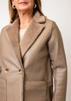 Rino & Pelle Ivon Double Breasted Reversible Coat, Toffee