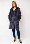 Rino & Pelle Ova Reversible Hooded Coat, Night Grey