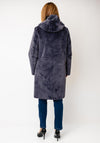 Rino & Pelle Ova Reversible Hooded Coat, Night Grey