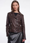 Rino and Pelle Ludwig Leather Biker Jacket, Brown