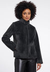 Rino & Pelle Madai Faux Fur Jacket, Dark Teal Green