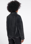 Rino & Pelle Madai Faux Fur Jacket, Dark Teal Green