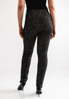 Robell Rose Knit Slim Leg Trousers, Black