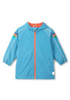 Hatley Boy Sporty Hooded Rain Jacket, Blue