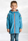 Hatley Boy Sporty Hooded Rain Jacket, Blue