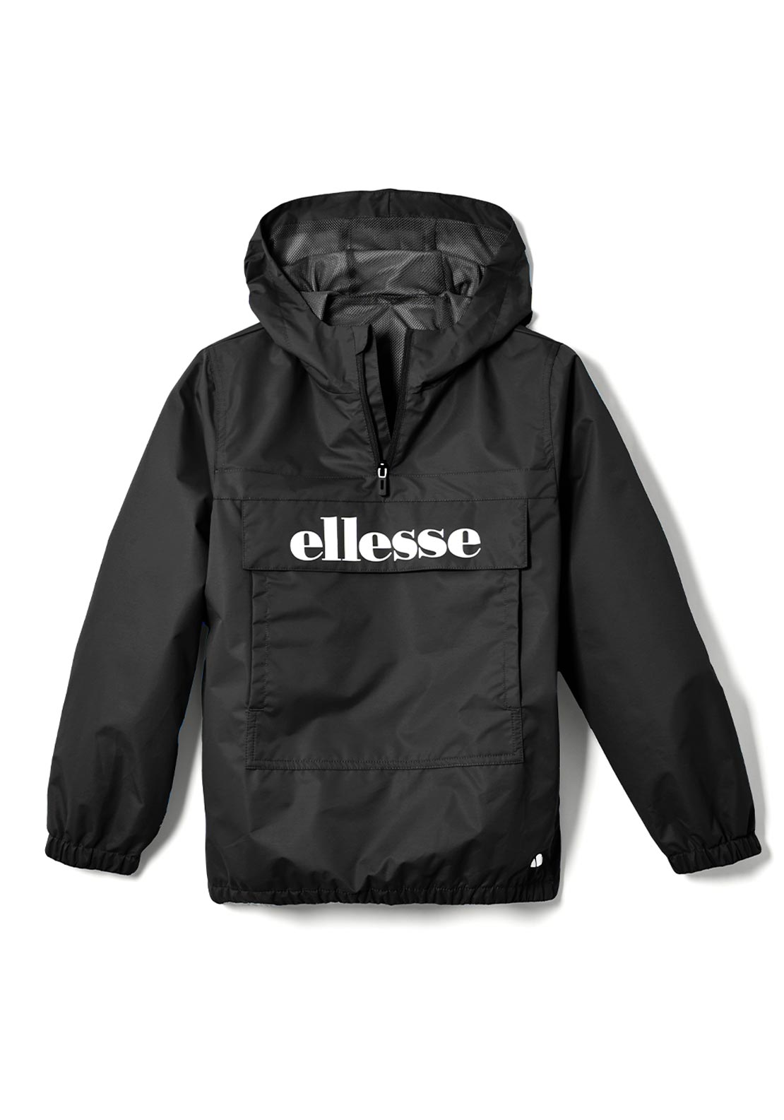 Ellesse Boys Plazo Long Sleeve Lightweight Jacket, Black