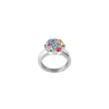 Dyrberg/Kern Salma Ring Topper, Pastel & Silver