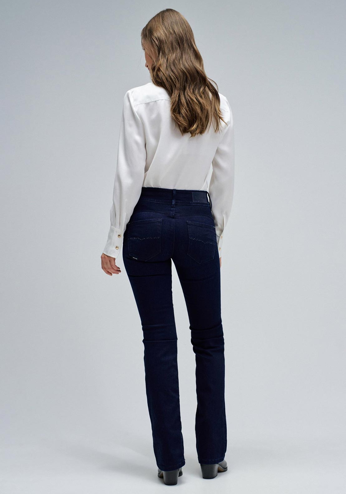 Salsa Jeans Secret Push in Bootcut Jeans, Navy Blue