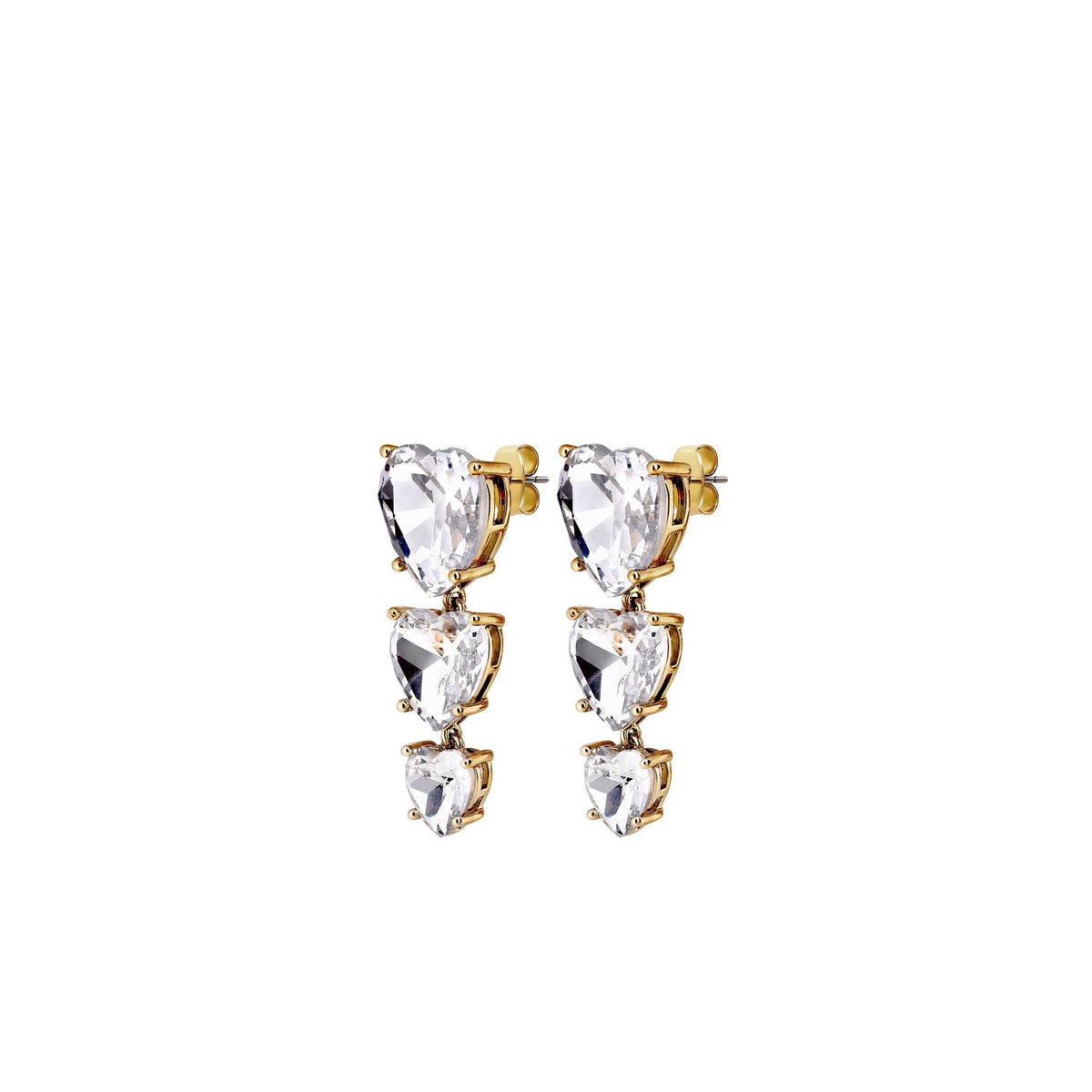Dyrberg/Kern Sanctu Heart Drop Earrings, Gold
