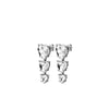 Dyrberg/Kern Sanctu Heart Drop Earrings, Silver