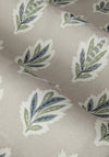 Sanderson Sessile Leaf Motif Lined Pencil Pleat Curtains, Flax