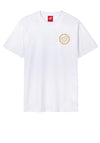 Santa Breaker Check Opus Dot Graphic T-Shirt, White