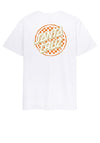 Santa Breaker Check Opus Dot Graphic T-Shirt, White