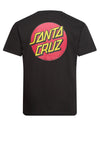 Santa Cruz Classic Dot Graphic Chest T-Shirt, Black