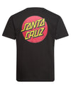 Santa Cruz Classic Dot Graphic Chest T-Shirt, Black