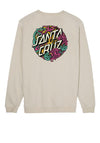 Santa Cruz Dressen Rose Crew Neck Sweatshirt, Light Grey
