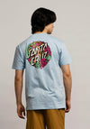 Santa Cruz Dressen Rose Two Graphic T-Shirt, Sky Blue