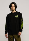 Santa Cruz Vivid Other Dot Graphic Long Sleeve T-Shirt, Black