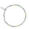 ChloBo In Bloom Sparkle Aventurine Bracelet, Silver