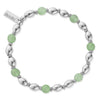ChloBo In Bloom Good Fortune Aventurine Bracelet, Silver
