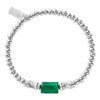 ChloBo Protection Spirit Stone Bracelet, Silver
