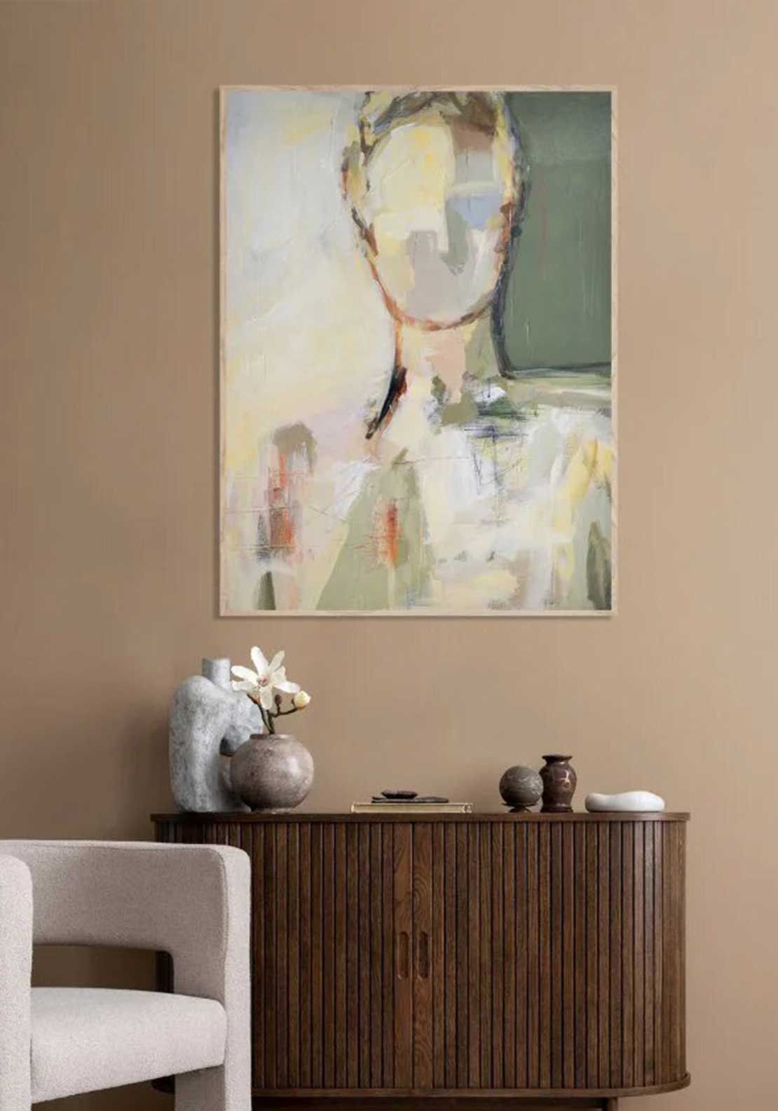 Scatter Box Isaac Framed Art, Green Multi
