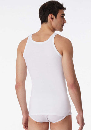 Schiesser Essential 2 Pack Cotton Vest, White