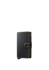 Secrid Mini Wallet, Matte Black & Ochre