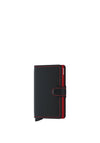 Secrid Mini Wallet, Matte Black & Red