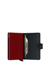 Secrid Mini Wallet, Matte Black & Red