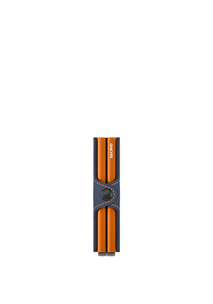 Secrid Twin Wallet, Matte Night Blue & Orange