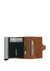 Secrid Twin Wallet, Vintage Cognac Silver
