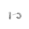 ChloBo In Bloom Ruffle Huggie Hopos, Silver