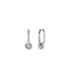 ChloBo Power Within Oval Hoops, Silver