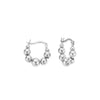 ChloBo Inner Aura Hoop Earrings, Silver