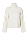 Selected Femme Kamma Knit Roll Neck Jumper, Birch