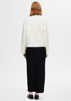 Selected Femme Kamma Knit Roll Neck Jumper, Birch