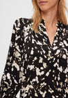 Selected Femme Justine Patterned Top, Black