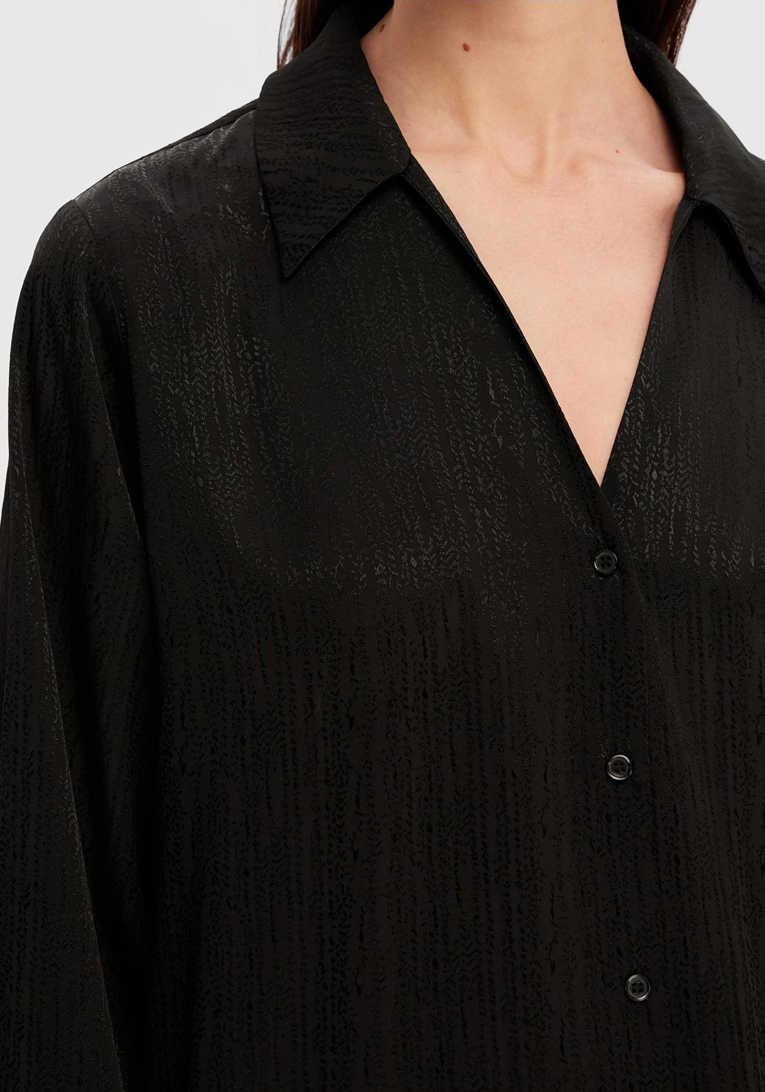 Selected Femme Tyra Shirt, Black