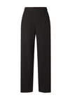Selected Femme Silla Plisse Wide Leg Trouser, Black
