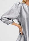Selected Femme Silva Puff Sleeve Blouse, Silver