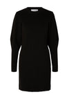 Selected Femme Mirabel Ribbed Knit Mini Dress, Black